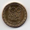 Australia, 1 Dollar, 2014, 100 years of ANZAC